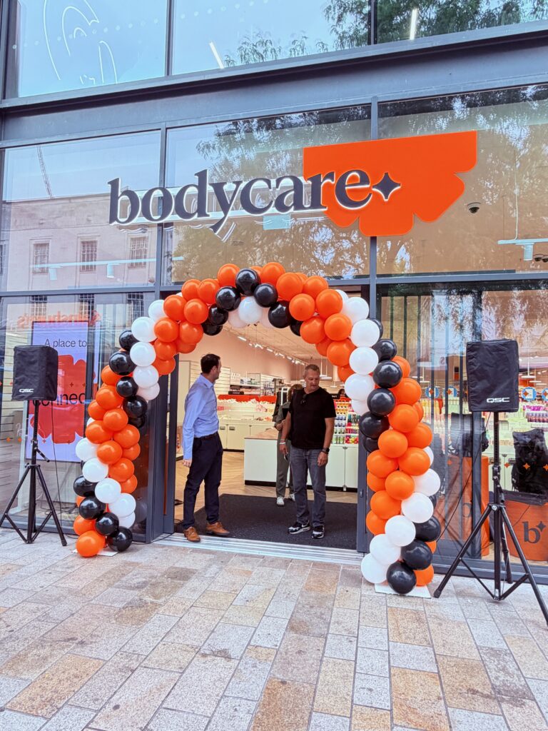 Balloon installation at a Sheffield business opening